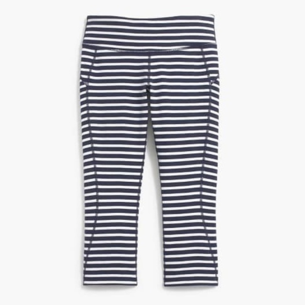 Like-New New Balance Striped Capri Leggings